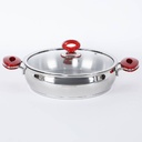 Hascevher Ensemble de Batterie de cuisine 8 pièces inox 18/10 BUSE