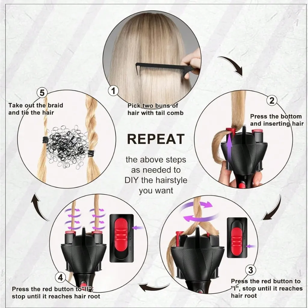 TWIST SECRET Appareil à Torsades Cheveux