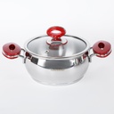 Hascevher Ensemble de Batterie de cuisine 8 pièces inox 18/10 BUSE