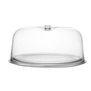 BORMIOLI ROCCO Plat À Gâteau En Verre Transparent Avec Cloche En Plastique 28 Cm