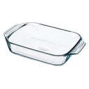 PYREX IRRESISTIBLE  Plat à Four Rectangulaire en Verre, Transparent, 39 x 25 cm