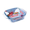 PYREX IRRESISTIBLE  Plat à Four Carré en Verre 29x23 cm