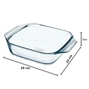 PYREX IRRESISTIBLE  Plat à Four Carré en Verre 29x23 cm