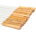 Brochettes de barbecue BBQ inox - 12 pcs