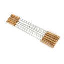 Brochettes de barbecue BBQ inox - 12 pcs