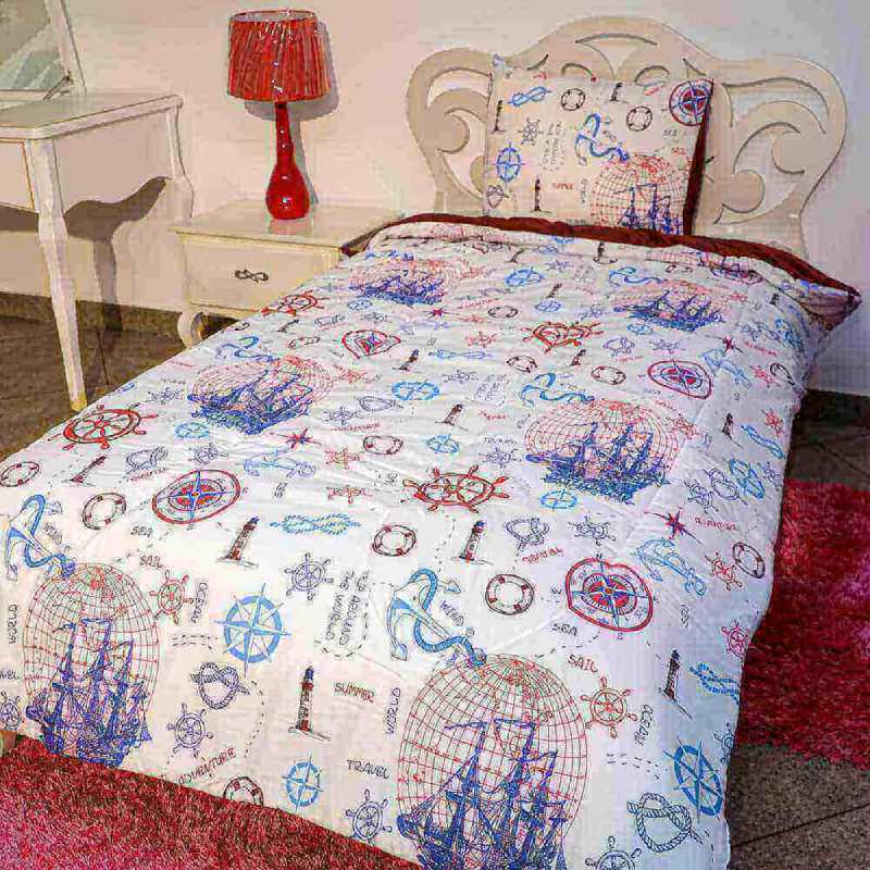 Couette 1 place en poly coton 145*230 cm