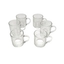 Coffret de 6 verres à Thé Lines 23 Cl - GLASS HOME