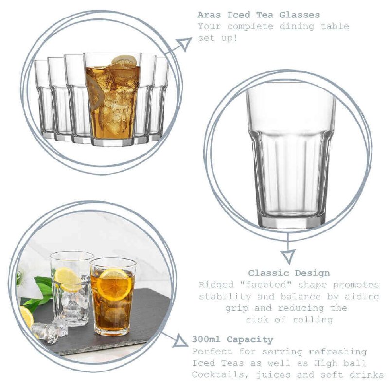 Coffret de 3 verres TANGO 35 Cl - AZURE