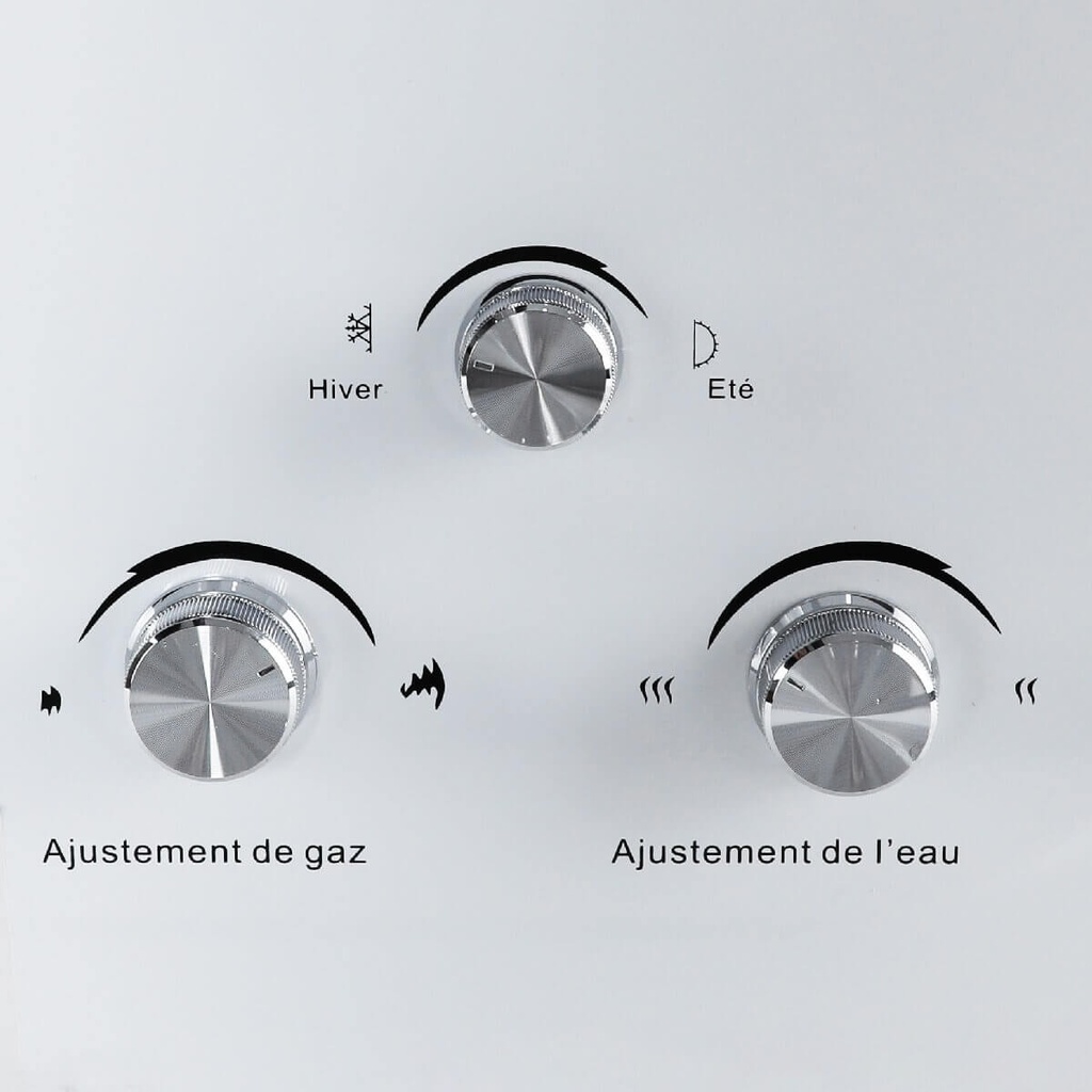 FLORENCE Chauffe Bain 10 Litres Gaz Bouteille Blanc