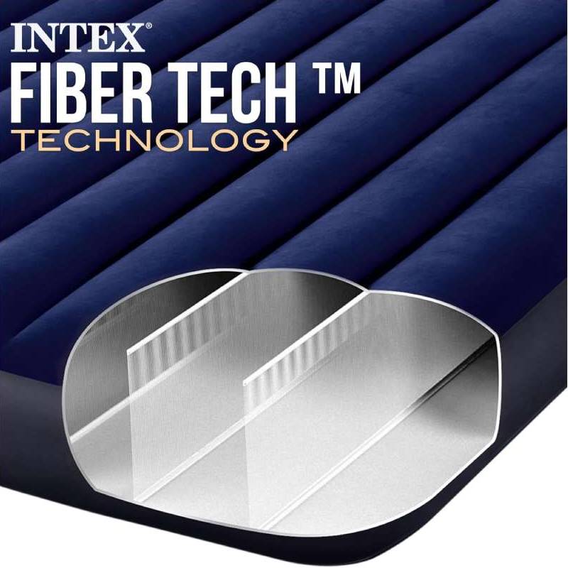 Intex Dura-Beam Standard Matelas gonflable - 203 x 152 x 25 cm - 2 Pers