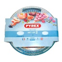 PYREX Lot De 2 Moules À Tarte Rondes En Verre Transparent De Différents Diamètres 31 Cm Et 28 Cm