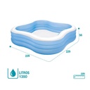 INTEX Piscine Étoile Gonflable - 229 x229 x 56 Cm