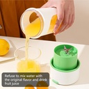 Mini Blender Mixeur Portable Rechargeable Forme Bouteille  480 Ml vert