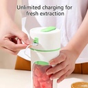 Mini Blender Mixeur Portable Rechargeable Forme Bouteille  480 Ml vert