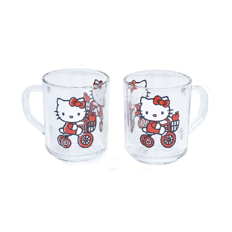 KID MUG Coffret 2 verre HELLO KITTY-AZUR Glass  24 Cl