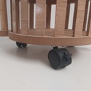 Étagère de rangement en bois forme rond