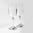 UNI GLASS SET de 6 Coupes en verre KOUROS 18.5 cl