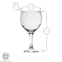 UNI GLASS SET de 6 Coupes en verre KOUROS 21 cl