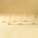 UNI GLASS SET de 6 Coupes en verre KYVOS 24,5 CL