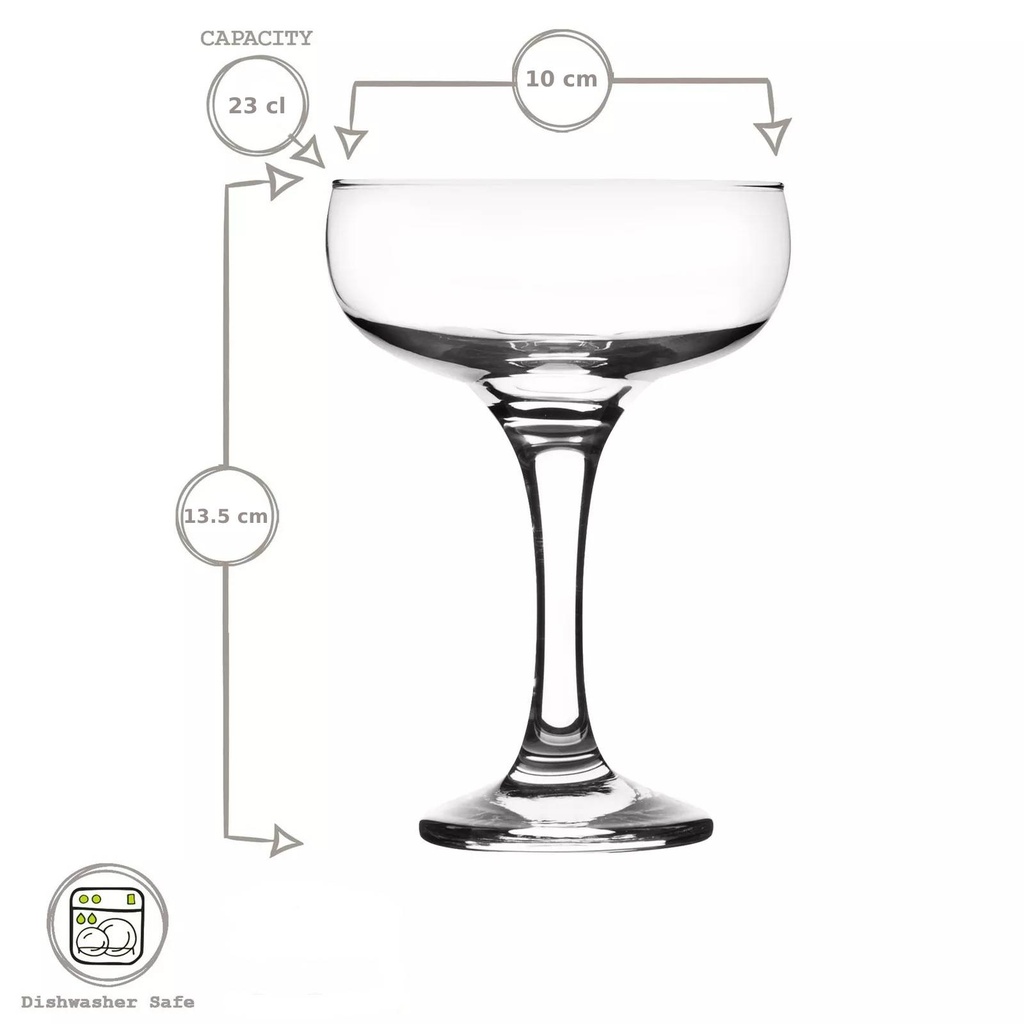 UNI GLASS COUPE en verre KOUROS 23 cl