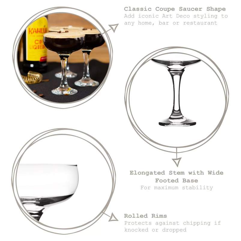 UNI GLASS COUPE en verre KOUROS 23 cl