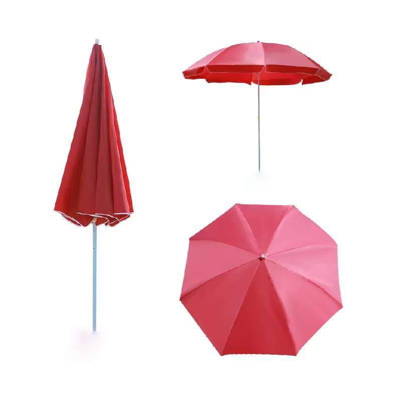 Parasol de Plage en Tissu Anti UV - 180 cm- Couleur unique