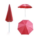 Parasol de Plage en Tissu Anti UV - 180 cm- Couleur unique