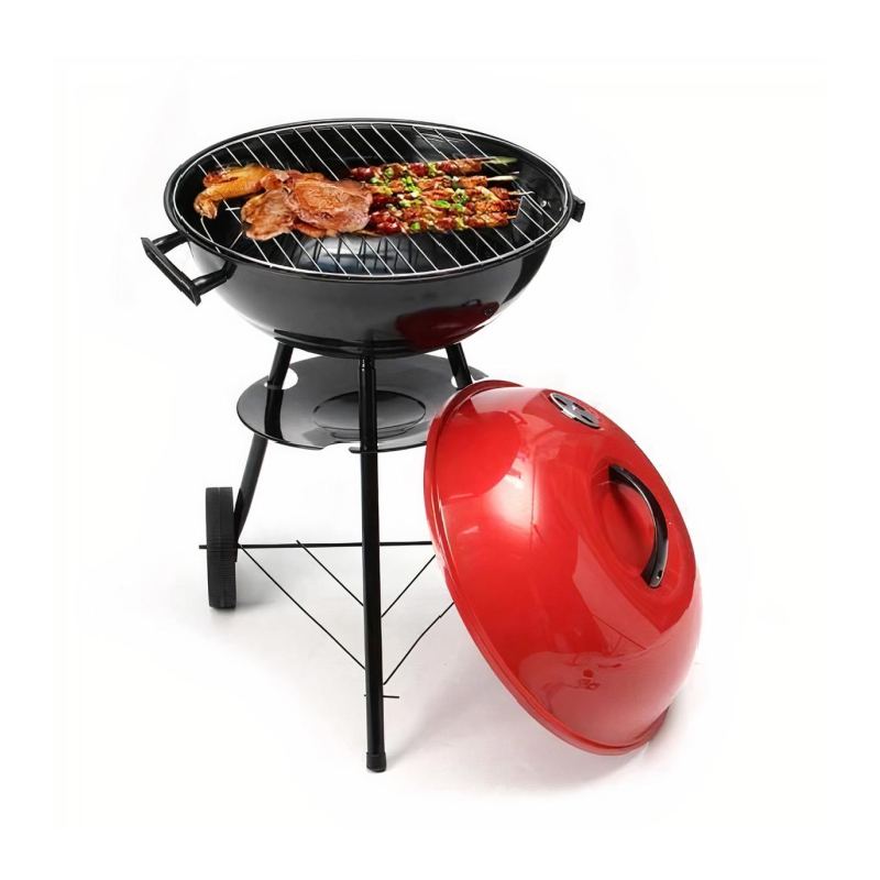 Barbecue Portatif à Charbon avec Roues - Rond - 17" (43 cm)