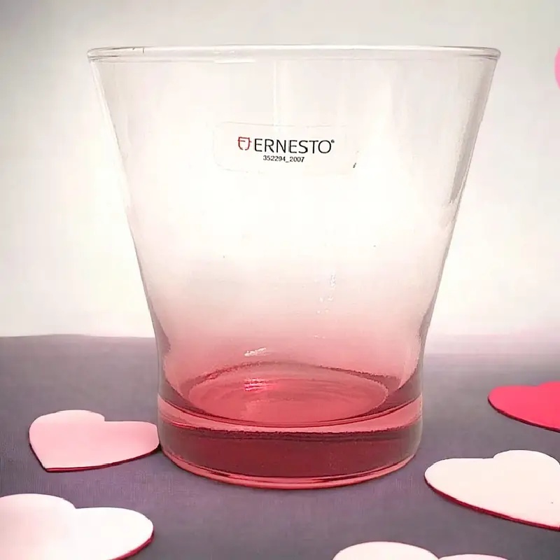 ERNESTO Set 3 pièces de verres MADURA 34 Cl- avec Base colorée