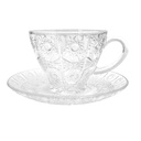 Galaxy Glass Set de Tasse et sous tasse 6 pièces Bohemia