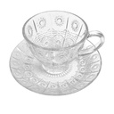 Galaxy Glass Set de Tasse et sous tasse 6 pièces Bohemia