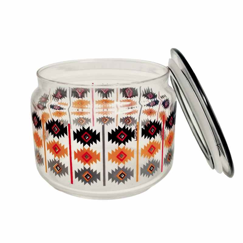 LUMINARC Ensemble de 3 pièces POT CLUB en verre Motif NEREUS (1000 ml, 750 ml, 500 ml)