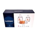 Ensemble de 3 Bocaux Hermétiques en Verre LUMINARC Motif POULE (1000 ml, 750 ml, 500 ml)