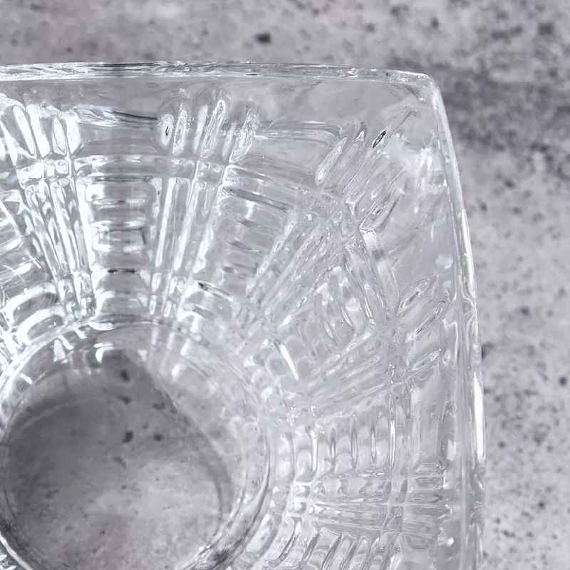 AZUR GLASS Set de 7 Bols en verre Carrée IRIS