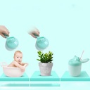 Safari Cook Plast Tasse de Bain pour Bébé Vert avec Couvercle Vert