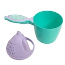 Safari Cook Plast Tasse de Bain pour Bébé Vert avec Couvercle Violet