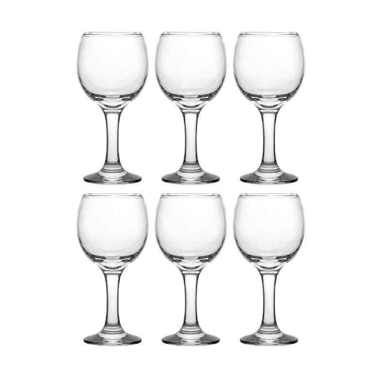 SET de 6 Coupes en Verre UNI-GLASS KOUROS 27.5 cl