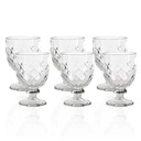 Azur Glass Coffret de 6 coupes TULIP en verre 22 cl