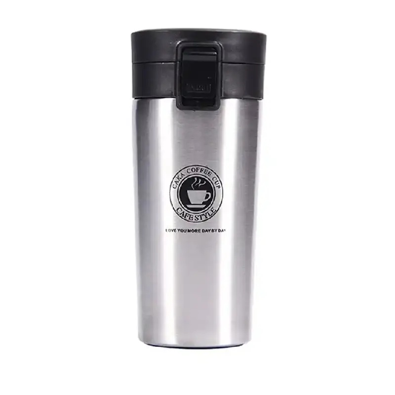 Thermos à Café Isotherme 380 ml en Acier Inoxydable avec Filtre - Argent