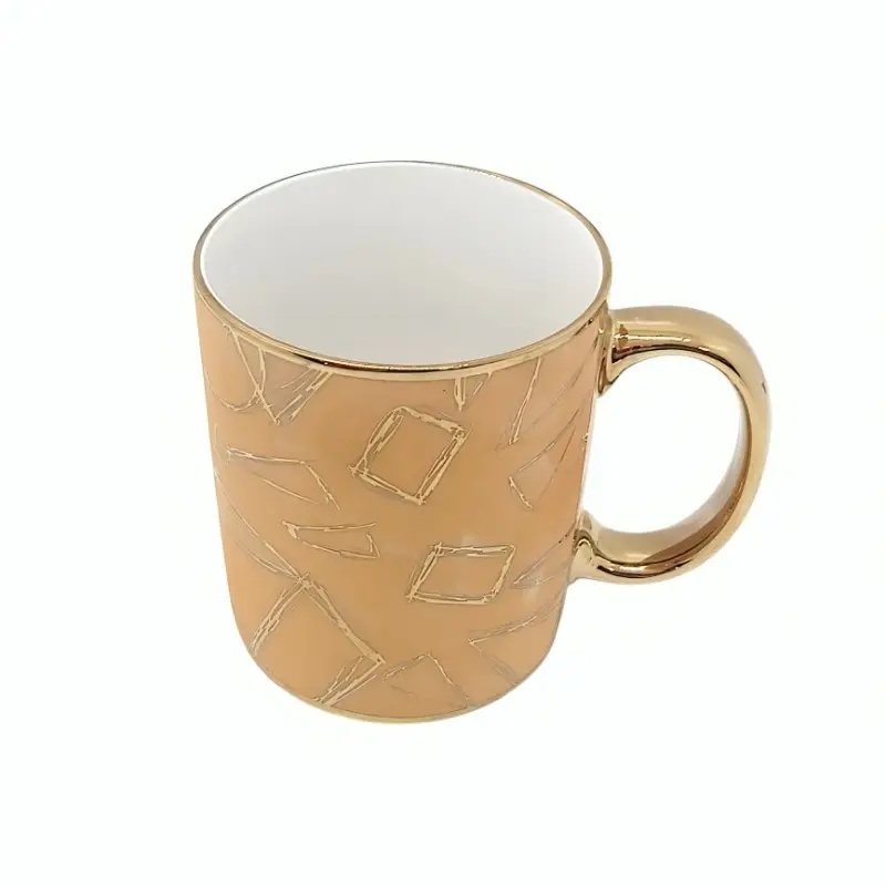 Tasse à Café en Céramique 320ml-Jaune