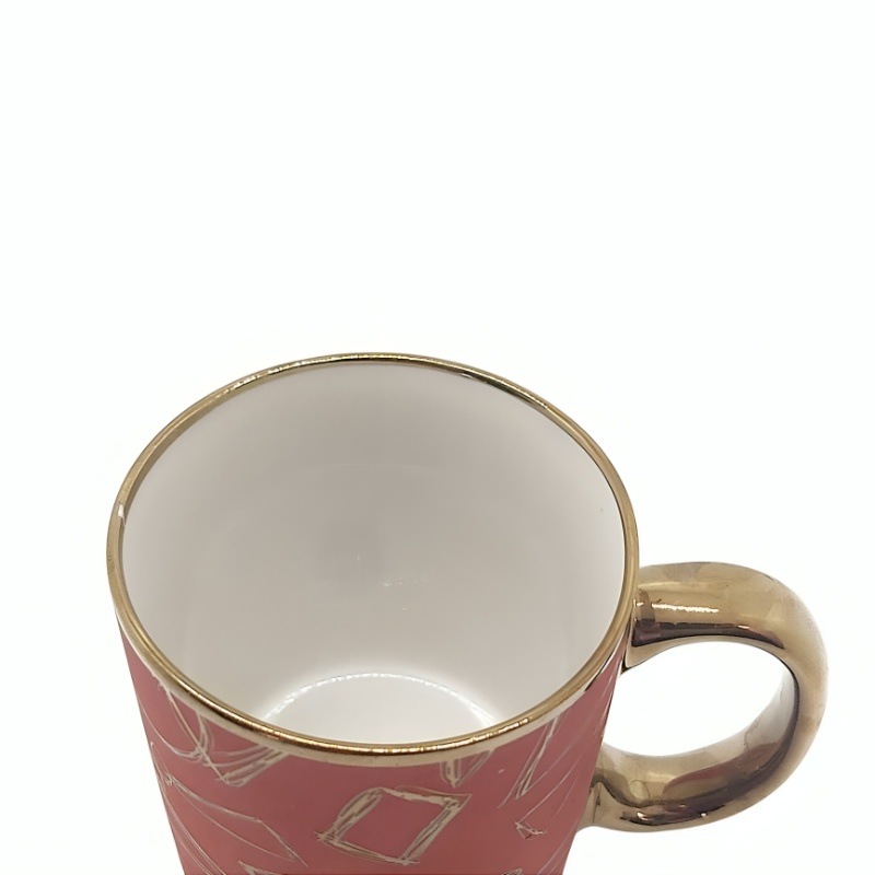 Tasse à Café en Céramique 320ml-Rouge