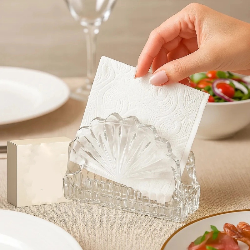 Porte Serviette Azur Glass Nile en verre  -12cm