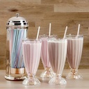 Coffret de 6 Coupe AZUR Glass 380ml -SEASHELL MILK SHAKE