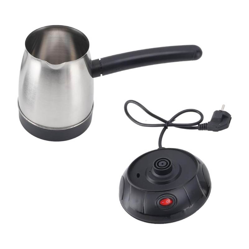 Cafetière électrique Turque en Acier Inoxydable avec Poignée Amovible 500ml -600W