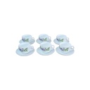 Luminarc Coffret De 6 Verres à Café Tasse et Sous Tasses – MABELLE 9 CL