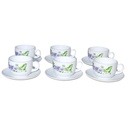 Luminarc Coffret De 6 Verres à Café Tasse et Sous Tasses – MABELLE 22 CL