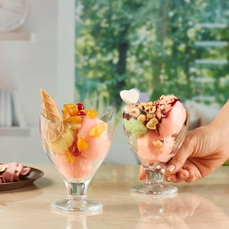 AZUR GLASS Coffret De 6 Coupes Glace SANRMEO 25 cl