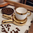 Service à Café de 6 tasse et sous tasse forme doit
