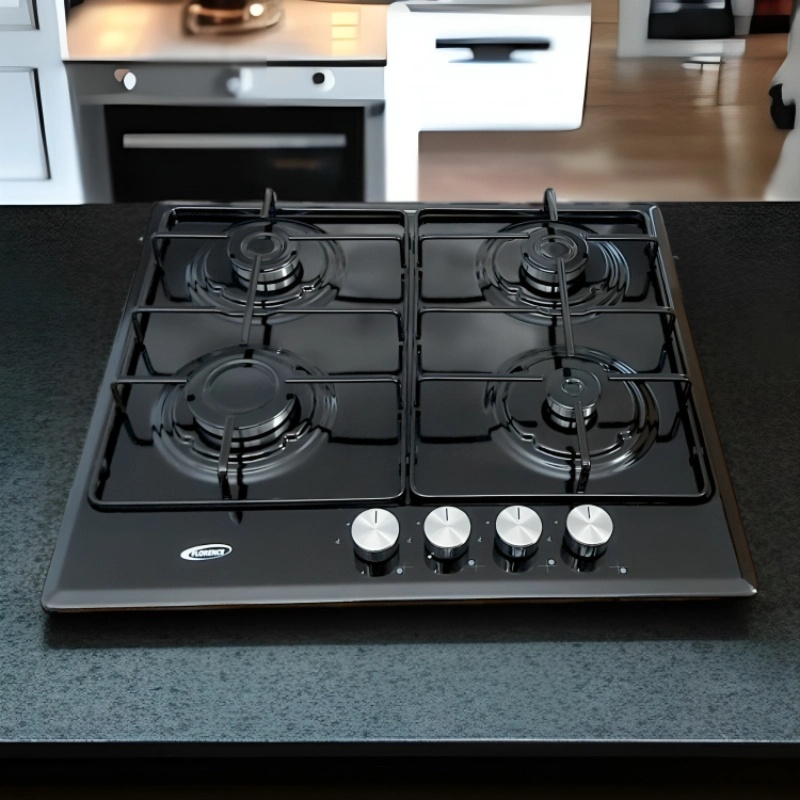Plaque De Cuisson Florence 4 Feux À Gaz 52 x 59 cm -Noir