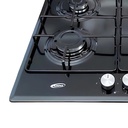 Plaque De Cuisson Florence 4 Feux À Gaz 52 x 59 cm -Noir